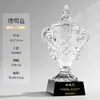 Troféu de Cristal K9 Campeão Criativo Personalizado com Gravação para Premiações de Funcionários Excelentes, Competições Empresariais, Eventos Esportivos e Jogos de Bola