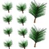 Atacado de fábrica planta de simulação decoração de ramo de pinho de Natal cortes de agulha de pinho diy acessórios para árvore de Natal DIY