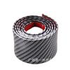 Tira umbral de coche Yixiu universal modificado tira embellecedora de pedal grano de fibra de carbono parachoques placa protectora de maletero anticolisión