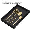 Conjunto de Talheres de Aço Inoxidável Estilo Ins com Porta-Copos, Criativo para Churrasco Jantar Ocidental Conjunto de 4 Peças, Estilo Ins