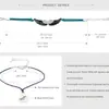 Pulseira Faça um Desejo Cartão de bênção Pulseira pingente de trevo de quatro folhas Fio de cera Pulseira vendas diretas da fábrica