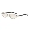 Nuevas Gafas de Sol Ovaladas de Moda, Gafas de Sol de Gama Alta Estilo Ojo de Gato, Gafas Retro Y2K Modernas Geniales Anti-UV