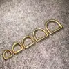 Anillas D Sólidas de Latón Sin Costura al por Mayor, Hebillas D de Latón de Alta Calidad, Accesorios de Ferretería de Latón para Bolsos, Piezas para Manualidades, Artículos en Stock del Fabricante
