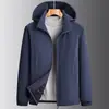 Nueva Chaqueta Deportiva de Algodón para Hombre Otoño/Invierno 2026 con Capucha Desmontable, Elástica, Acolchada, Engrosada, Abrigo de Algodón Cálido