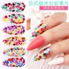 Disco de Coordinación de Colores para Uñas Tamaño Mixto Lentejuelas Redondas de Colores Variados Lentejuelas Redondas Coloridas Joyería 12 Compartimentos Lentejuelas Redondas