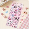 Pegatinas de Espuma Serie Arcoíris Shinele para Niñas Estilo Estético Ins Pegatinas 3D para Diario Materiales de Decoración DIY para Estudiantes