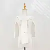 Chal de punto de color liso para mujer, mezcla de seda y lana, capa grande en forma de T para primavera y otoño, para habitaciones con aire acondicionado, chal pequeño gris claro