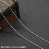 Corrente de criptografia com clipe em O, corrente de 8 palavras, pulseira de grampo de cabelo feita à mão, material de corrente estendida, atacado