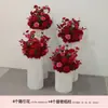 Ceremonia de Entrega de Coche Ventana Decoración de Boda Columna de Flores Arte Floral Tienda 4s Soporte de PVC de Bienvenida Columna de Papel Adornos de Decoración