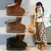 Botas de Nieve para Niños 25 Nuevas de Invierno para Niñas Zapatos Grandes de Algodón Forrados de Felpa Cálidos Algodón para Nieve Antideslizantes Impermeables Botas de Algodón para Bebé