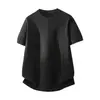 2026 Verano Nueva Moda Perezoso Manga Corta Holgado Casual Cómodo Cuello Redondo Jersey Tejido de Punto Trenzado Camiseta Hombre