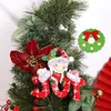 Decoraciones Navideñas Nuevas Transfronterizas Árbol de Navidad Colgante Pequeño para Personas Mayores Muñeco de Nieve Ciervo Oso Adornos Colgantes Pequeños Regalos