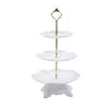 Adornos para mesa de postres soporte de exhibición desechable juego de tazas para pasteles y frutas decoración de mesa de buffet frío de cumpleaños soporte para pasteles decoración