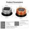 Baliza de Advertencia LED Solar, Luz Estroboscópica Magnética Fuerte de Emergencia, Luz de Advertencia Solar Impermeable para Camión, Construcción de Carreteras, Alerta de Seguridad Vehicular