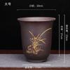 2024 Nuevo Maceta de Florero para Caballero Maceta de Cerámica Flor de Orquídea Tinta Arena Púrpura Yixing Juego de Tres Piezas Maceta de Orquídea Grande Zhao Zhu You