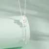 Collar con Borla de Flor de Gardenia de Plata de Ley S925 para Mujer, Gama Alta, Dulce y Elegante, Cadena para Clavícula de Flor Pequeña de Principios de Primavera, Accesorio de Lujo Ligero