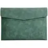 Bolsa de Almacenamiento Carpeta de Cuero A4 Maletín Simple Retro Monocapa Engrosada Impermeable Gran Capacidad Bolsa para Reuniones de Negocios