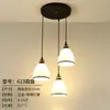 Nuevo candelabro para comedor, diseño de tres cabezas, mesa de comedor simple, estilo popular, lámpara de noche para dormitorio, lámpara creativa para barra de bar, arte de madera y hierro
