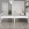 Cama individual plegable para uso doméstico, cama con estructura de hierro para viviendas de alquiler, cama sencilla para dormitorio de trabajadores, cama para siesta en la oficina, cama de acompañante portátil