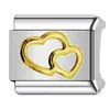 Acero Inoxidable Cruz Religiosa Corazón Módulo Accesorios Hombres y Mujeres Estampado Estrella de Cinco Puntas DIY Módulo Italiano Pulsera