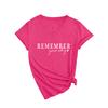 Lembre-se do seu porquê Amazon ebay temperamento casual camiseta feminina gola V manga curta transfronteiriça