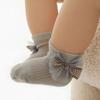 Calcetines de verano para niña, finos, para recién nacidos, con lazo bonito de princesa, de malla, con encaje