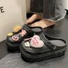 Zapatos de Agujeros Gruesos Dulces Frescos Lindos Pareja Gato Kt Versátiles Moda Ins Ropa Exterior Antideslizantes Zapatos de Playa para Hombres y Mujeres Verano