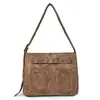 2024 Nueva Bolsa de Mensajero Transfronteriza Moda para Mujeres de Mediana Edad Bolso de Temperamento Cuero Suave Gran Capacidad Multicapa Bolso de Hombro