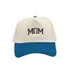 Gorra de camionero Carta de Mamá Transfronteriza Gorra de béisbol Color Bloqueado Carta de Papá Color Gd Gorra Vintage Bordada para Hombres y Mujeres