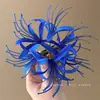¡Manzhushawa! ¡Mini Yang con el pasador de flequillo de flor de la otra orilla! Pin Lateral Antiguo Hanfu para Mujer Accesorios para el Cabello Exquisitos Retro