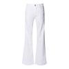 [BSF] Pequena Flor Branca no Início da Primavera Cintura Alta Slim Básico Joker Calça Super Flare Nove Pontos & regular &