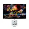 Banner de Año Nuevo 2027 Personalizado Fondo Feliz Año Nuevo Amazon Fiesta en Casa Bandera para Fiesta al Aire Libre