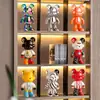30cm Urso Violento Celebridade da Internet Pintado à Mão Cofrinho Cerâmico Ornamento Decoração de Casa da Moda para TV e Armário de Vinho