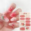Primavera y Verano nuevas pegatinas de uñas pegatinas completas parche de uñas postizas 3d lindo a cuadros Blanco pegatinas de uñas puesto venta al por mayor