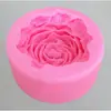 Molde de Silicone para Vela Flor de Peônia Vela Perfumada Molde para Pedra Difusora de Gesso Molde para Bolo de Fondant