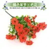 Flores Artificiais Eucalipto Violeta Glória da Manhã Plástico Buquê Falso Calha de Flores Canteiro de Flores Engenharia Caixa de Flores Decoração de Arranjo Floral