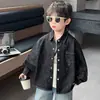 Camisas para niños para primavera y otoño, camisas infantiles estilo coreano, nuevos tops elegantes 2026 para niños guapos, tops de otoño modernos y versátiles