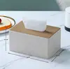Caja de Pañuelos Lateral de Dos Compartimentos Caja de Almacenamiento al por Mayor Caja de Pañuelos para Hotel de Negocios Restaurante Se Puede Imprimir con Logo Publicitario Caja de Pañuelos de Papel