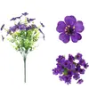 Venda Direta de Fábrica de Flores Artificiais de Eucalipto Violeta com 7 Galhos, Exclusivamente para Vendas Transfronteiriças da Amazon, Plantas Artificiais para Decoração de Jardim