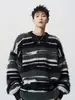 Suéter Tejido Retro para Hombre, Nuevo Suéter Casual de Invierno Estilo Americano, Marca de Moda High Street, Top Casual Holgado y Versátil para Hombre