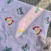 En Stock Tela Bordada de Algodón y Lino Estilo Japonés de Dibujos Animados Bordado Acolchado para Bolsas, Chalecos, Manualidades DIY Bordado Plano