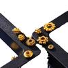 Pulsera trenzada con junta de cuentas espaciadoras de material de bricolaje que no se decolora durante mucho tiempo, pulsera, collar, accesorios de joyería hechos a mano