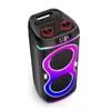 Modelo Privado Popular Transfronterizo Altavoz Bluetooth Dual de 8 pulgadas Subwoofer Portátil de Alta Potencia Altavoz Bluetooth Inalámbrico para Exteriores