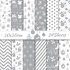 Papel de Fondo Gris Navideño Ww204 Material de Papel Cultural y Creativo para Manualidades Árbol de Navidad Copo de Nieve Decoración Papel de Fondo para Collage