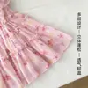 Vestido floral cómodo para niña, nuevo estilo de verano, elegante y con estilo, vestido tipo pastel, vestido de princesa para salidas de vacaciones de niña, en stock