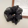 Estilo Coreano Tamanho Grande Super Fada Estilo Francês Anel de Cabelo de Intestino Grosso Rede Feminina Moda Corda de Cabelo de Tendão de Borracha Acessórios de Cabelo Elegantes para Meninas