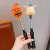 Halloween Infantil Abóbora Bastão de Luz Bastão Piscante de Mão Adereço de Foto para Festival Fantasia Bastão Fluorescente Atmosfera