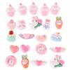 Accesorios para Joyería DIY Zanahoria de Dibujos Animados Conejo Corazón Alas Resina Funda para Teléfono Zuecos Pasador Vaso de Agua