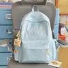 Nova mochila estudantil para alunos do ensino fundamental II e médio, mochila casual simples de grande capacidade, mochila leve para viagem