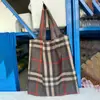 Bolsa de compras casual de moda para niñas transfronteriza, bolso de mano de nailon, bolsa de almacenamiento para mercado de alimentos de supermercado, puede ser al por mayor
